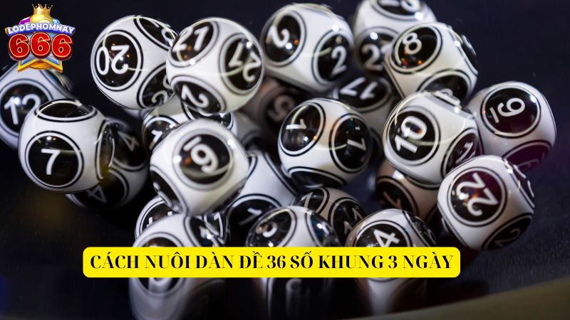 Kinh nghiệm soi cầu dàn đề 36 số VIP nuôi khung 3 ngày chính xác 100%